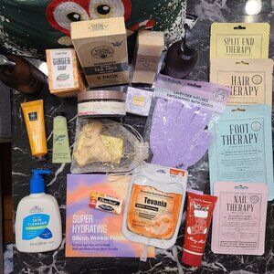 21pc Bath Body Skincare Soap Lotion Mask Chapstick Bundle Set